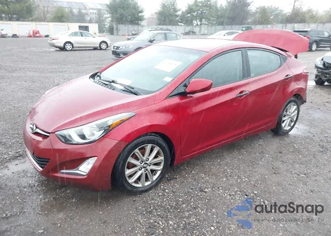 2016 Hyundai Elantra Se from USA, damaged, VIN 5NPDH4AE2GH693369
